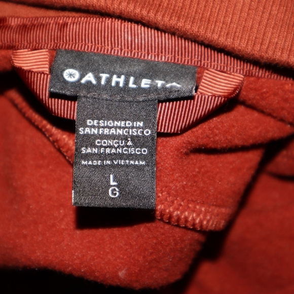 ATHLETA Triumph Hoodie Sweatshirt Jacket | Decadent Red Size LARGE  #486251 - Picture 11 of 13